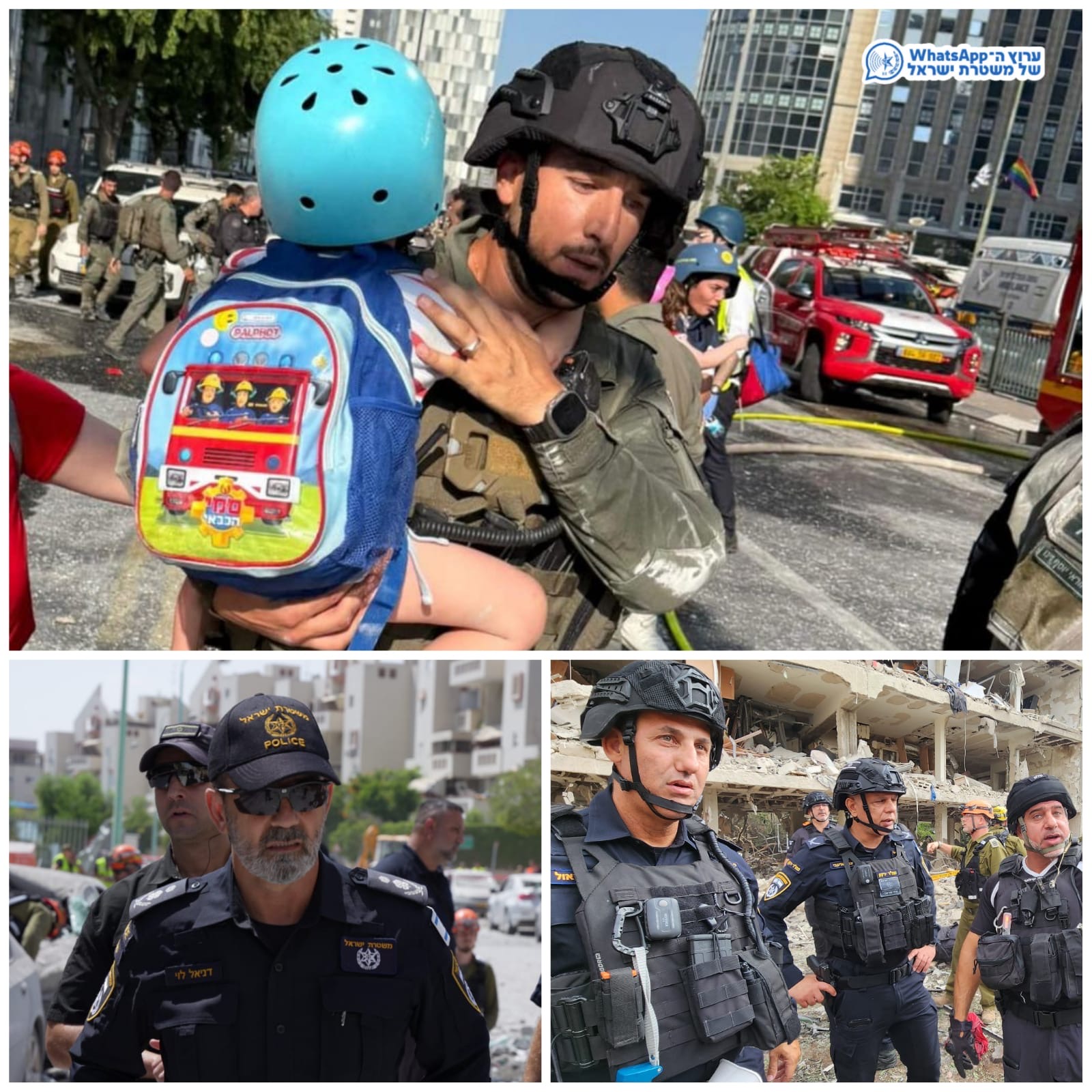 以警方每日派出数万警力与救援人员深入战区，冒险挽救生命。