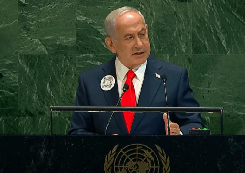 内塔尼亚胡总理在联合国演讲的宣传工作取得了重大成功。链接到10月7日暴行记录网站的二维码已被扫描超过一  ...