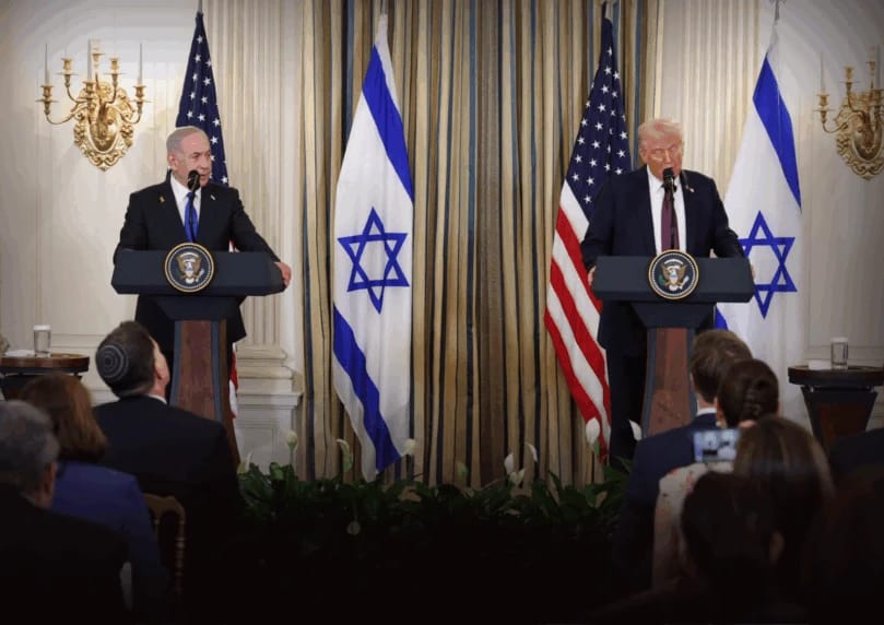 新闻14台民意调查：大多数以色列公众支持川普总统和内塔尼亚胡总理在白宫会晤时提出的21点计划。作为纲要的 ...